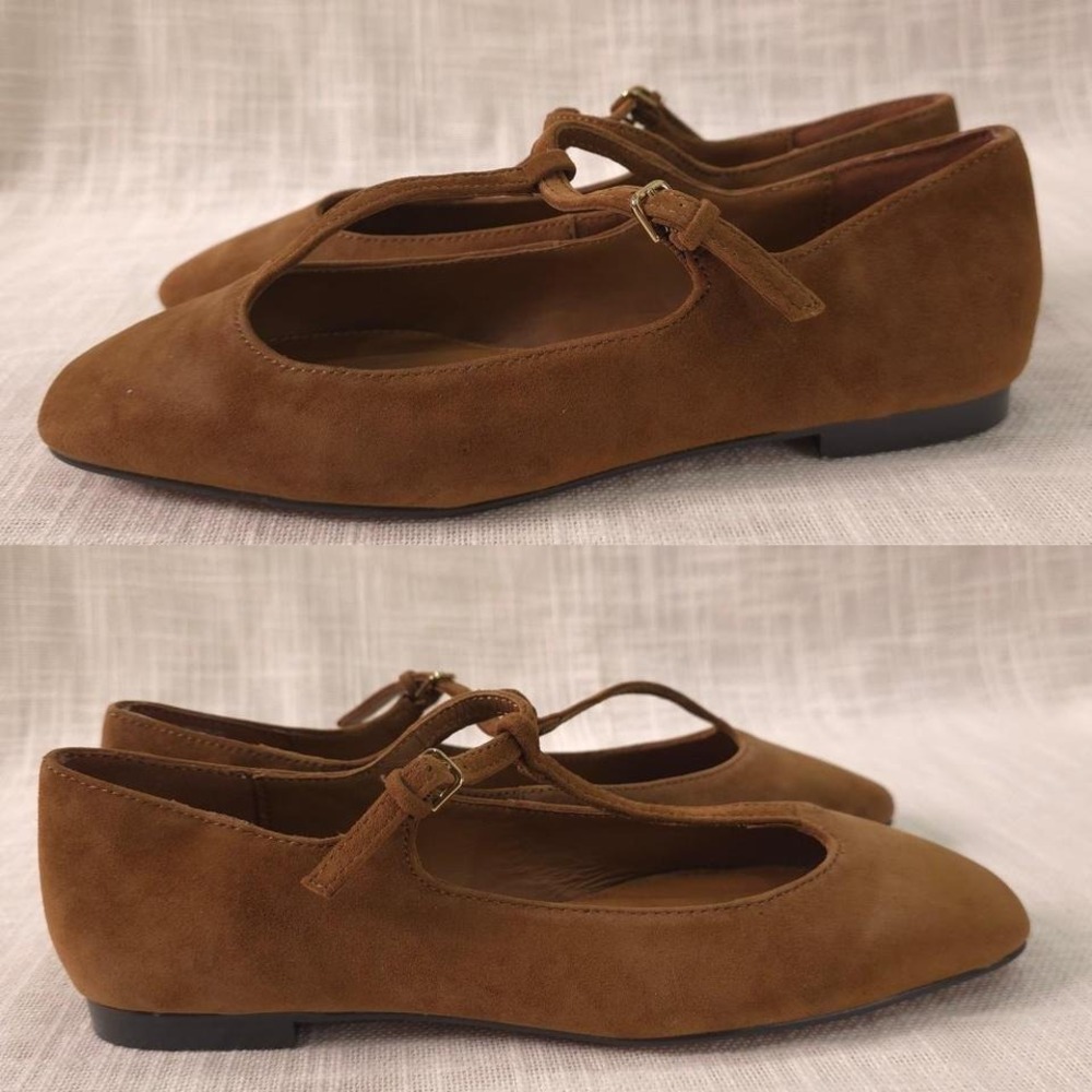 Madewell The Mylie T-Strap Flat - Size 7 - Picture 4 of 8